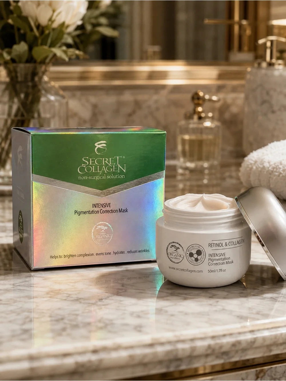 Secret Collagen Intensive Pigmentation Correction Mask 1.7 oz 50mL NIB